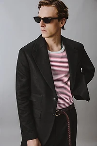 VESTE DE COSTUME TWILL 100% LIN AARON LEVINE X ZARA