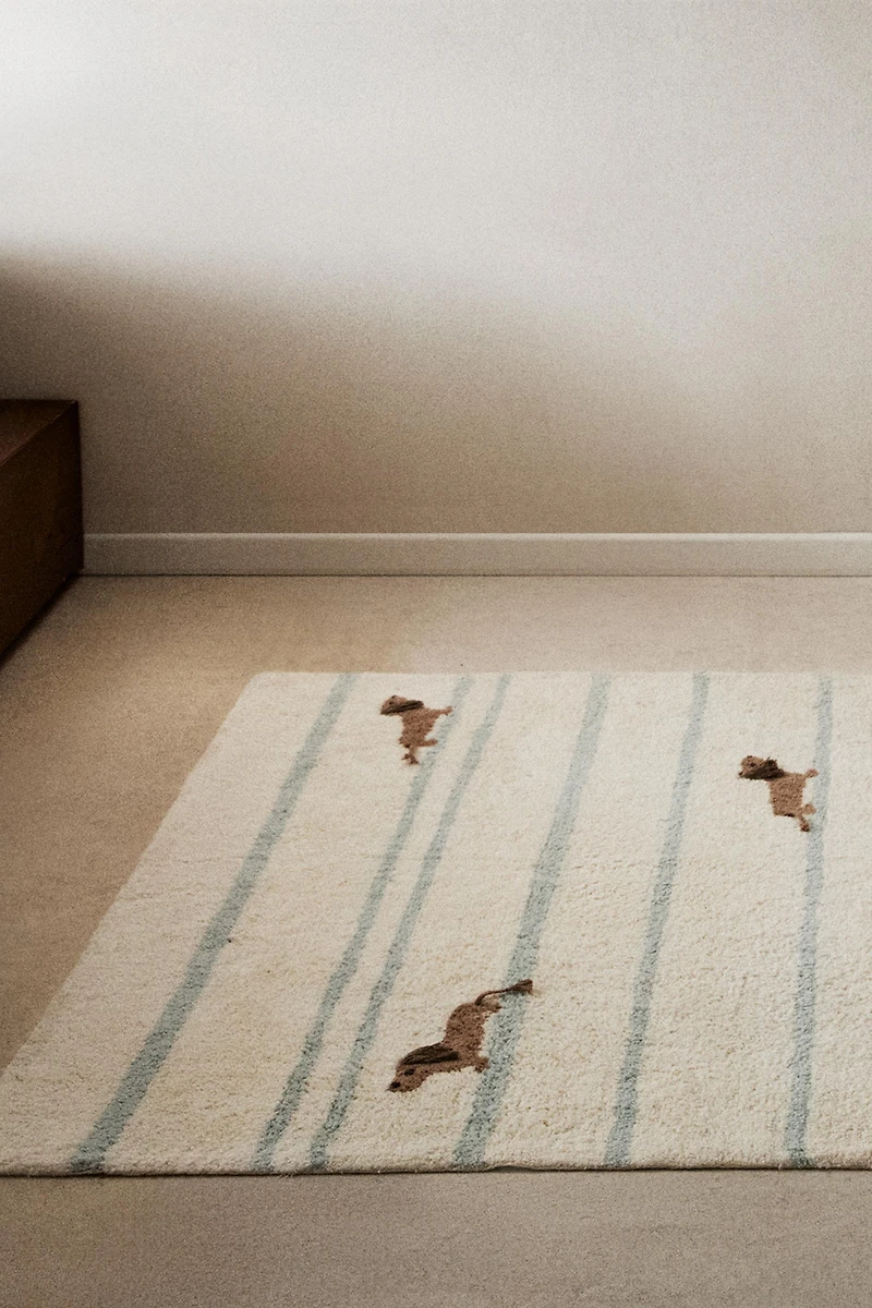 TAPIS ENFANT COTON CHIENS