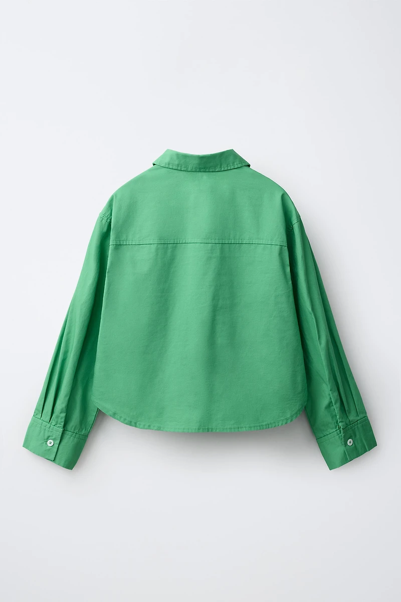 SOLID POPLIN SHIRT
