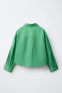 SOLID POPLIN SHIRT
