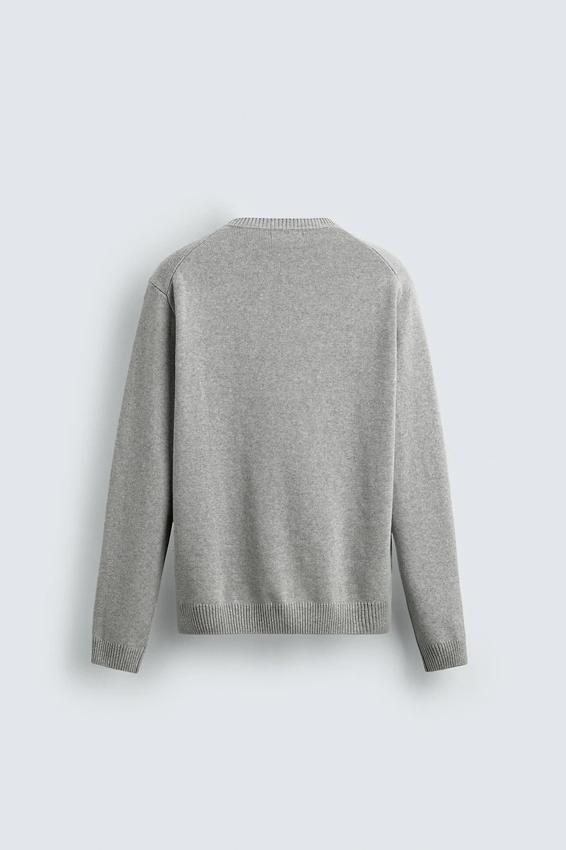 TEXTURED COTTON JUMPER
