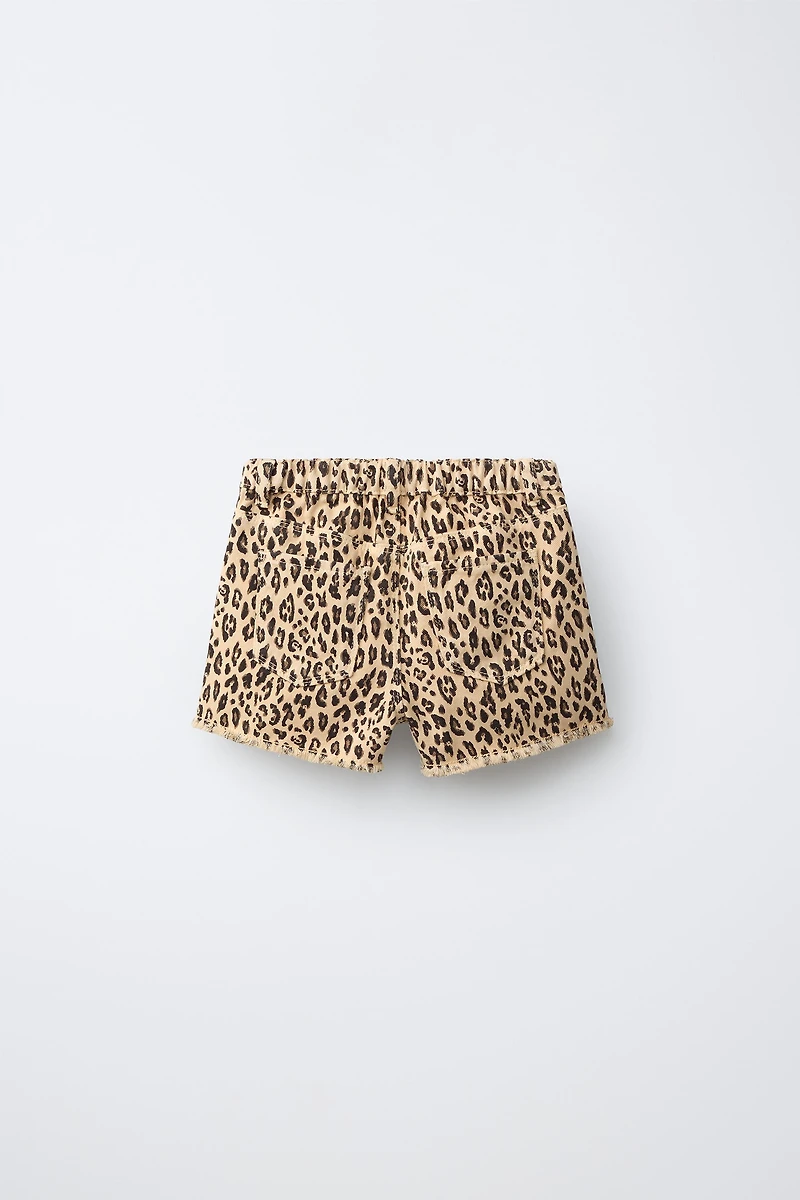 ANIMAL PRINT SHORTS