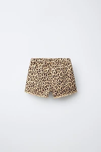 ANIMAL PRINT SHORTS