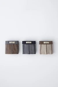 AGES 6-14 / THREE-PACK OF LABEL BOXERS