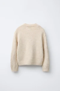 TULLE AND SEQUIN FLORAL KNIT JUMPER