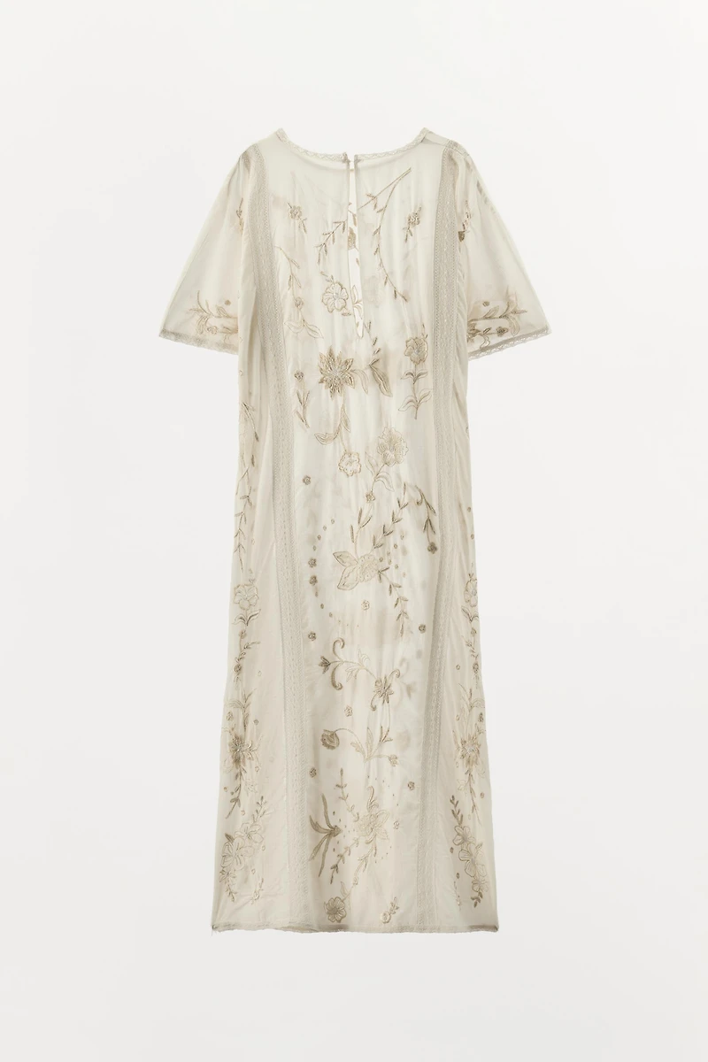 LIMITED EDITION EMBROIDERED BEADED DRESS