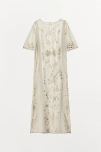 LIMITED EDITION EMBROIDERED BEADED DRESS