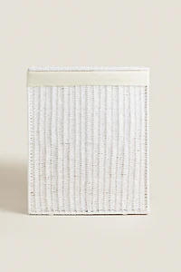 LAUNDRY BASKET WITH TWO COMPARTMENTS