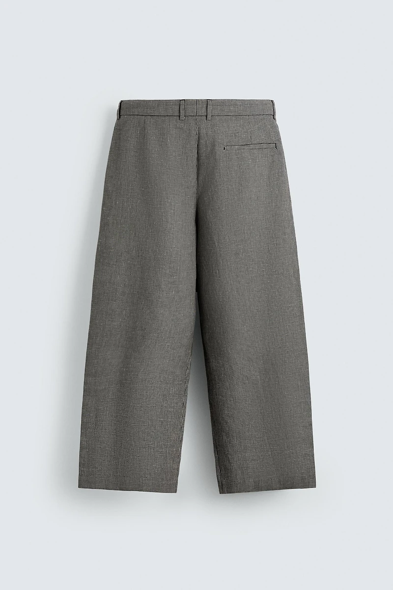 RELAXED FIT LINEN - COTTON PANTS