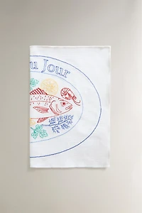 EMBROIDERED FISH PLACEMAT