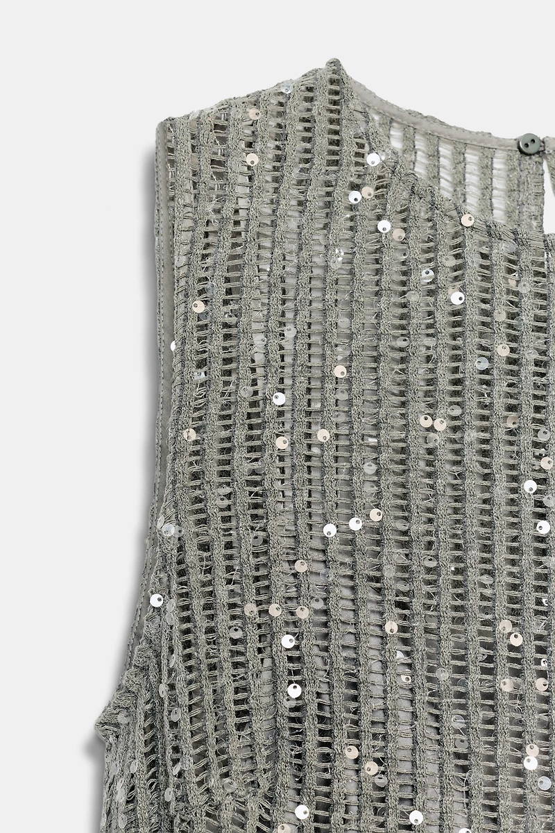 SEQUIN MIDI DRESS