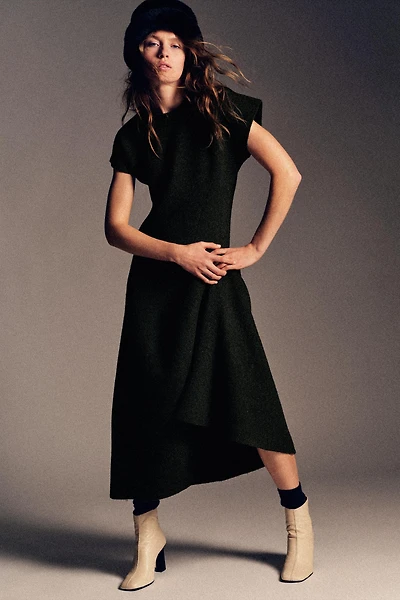 FAUX FUR KNIT BEANIE