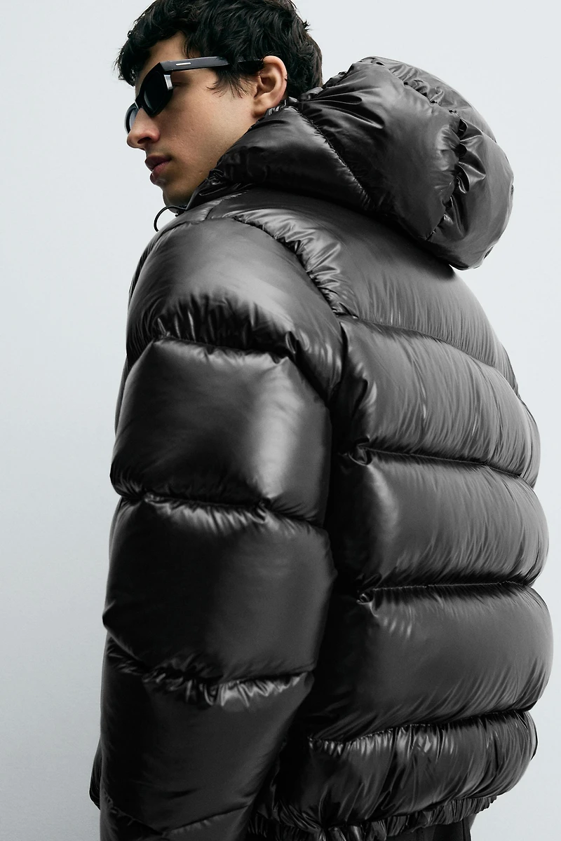 100% FEATHER WATER REPELLENT PUFFER JACKET