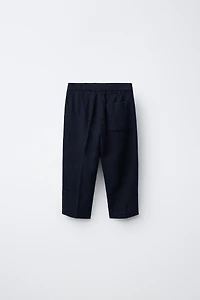 LINEN BLEND SUIT PANTS