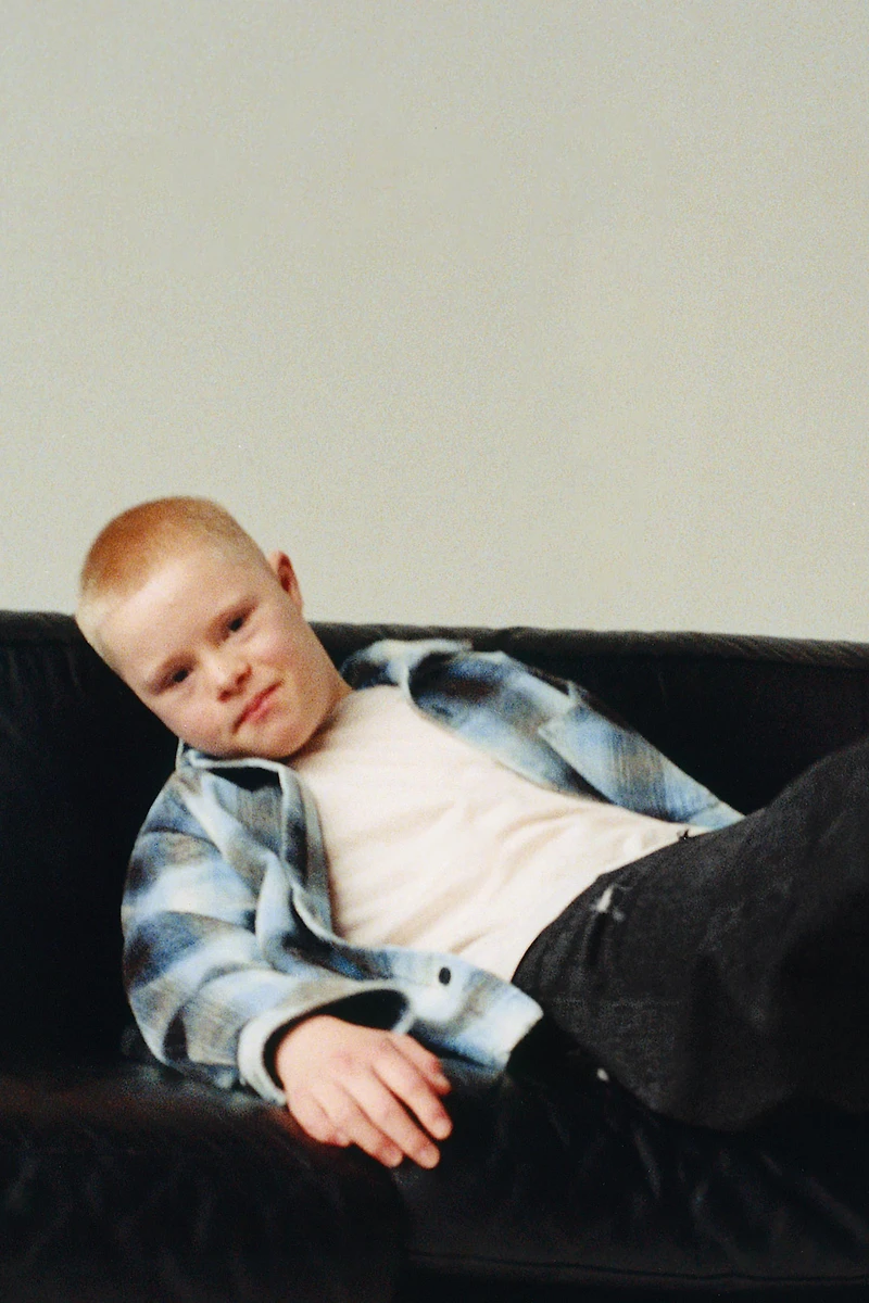 WASHED PLAID OVERSHIRT