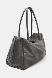 MAXI LEATHER BOWLING BAG