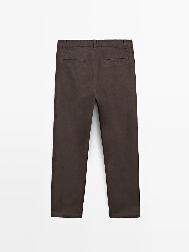 Pantalon large en coton