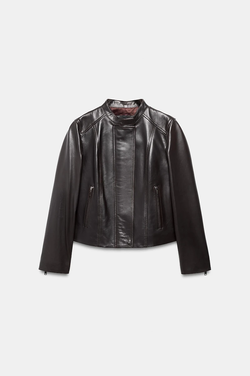 100% LEATHER JACKET ZW COLLECTION LIMITED EDITION