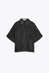 FLOWY POCKET SHIRT