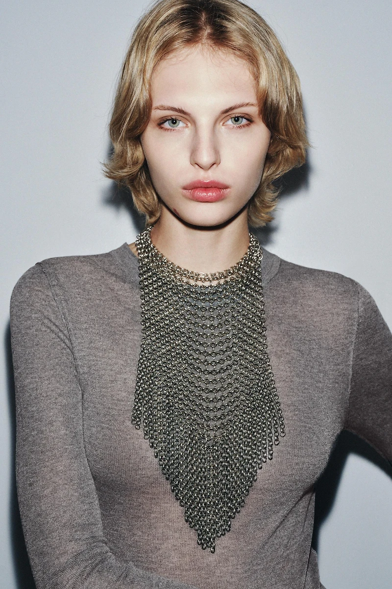 COLLIER BAVOIR ANNEAUX