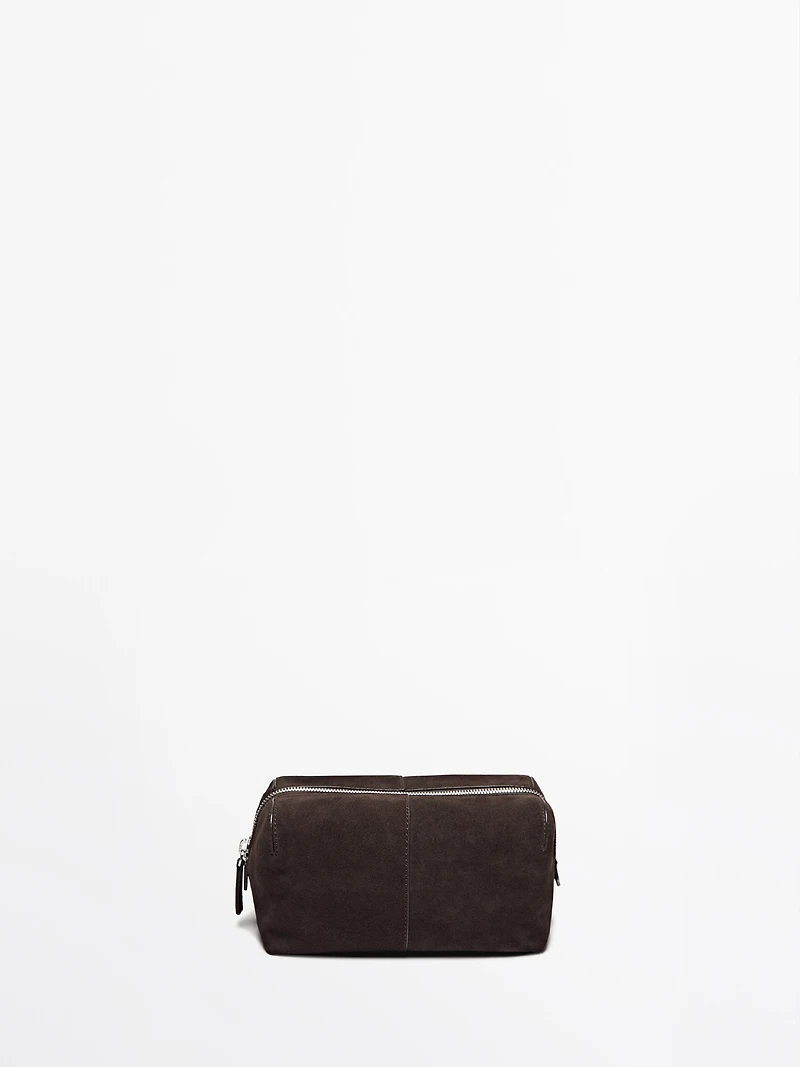 Nappa leather toiletry bag