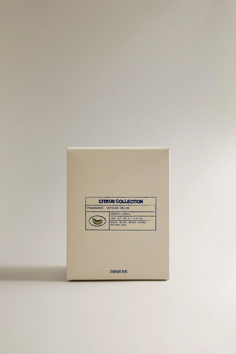 (155 G) VETIVER MELON SCENTED CANDLE