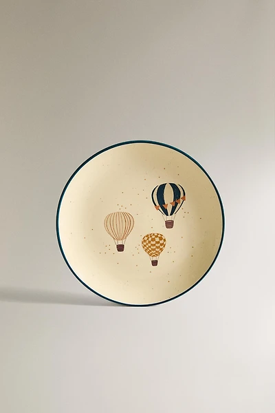 CHILDREN'S CERAMIC BALLOON PLATE