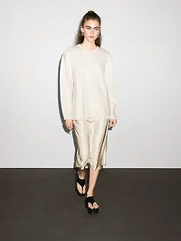 100% cashmere oversize V-neck sweater