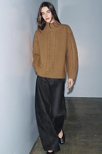 100% WOOL TEXTURED JUMPER