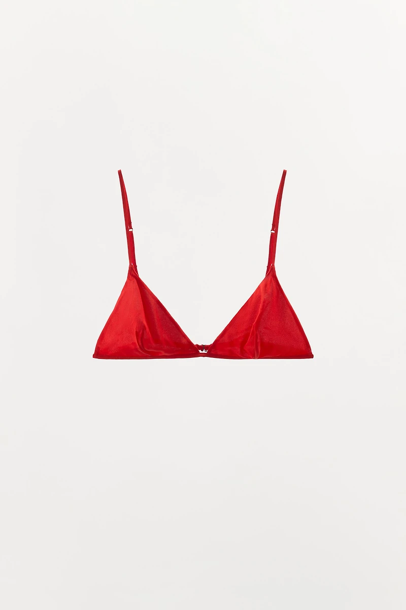 SILK BLEND TRIANGLE BRA