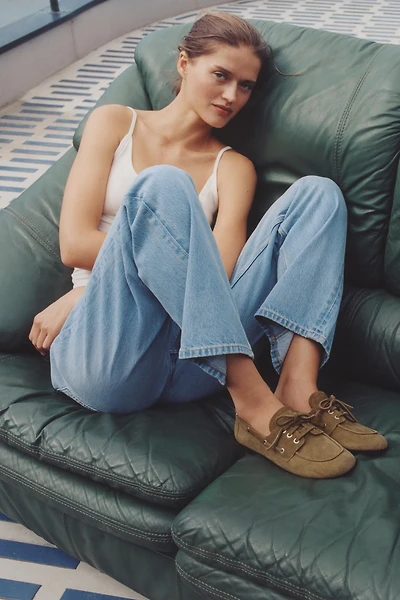 SUEDE NAUTICAL LOAFERS