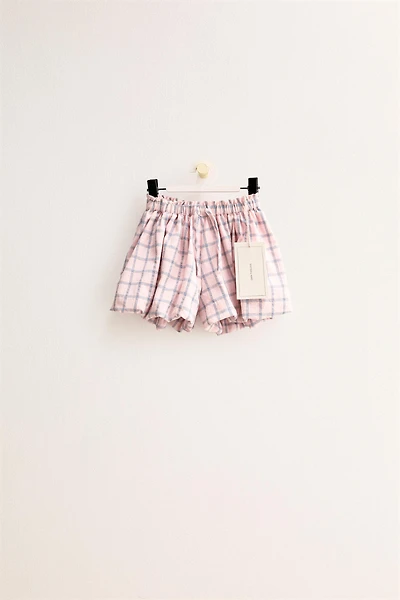ZARA TIMELESS - SHORT À CARREAUX BALLON