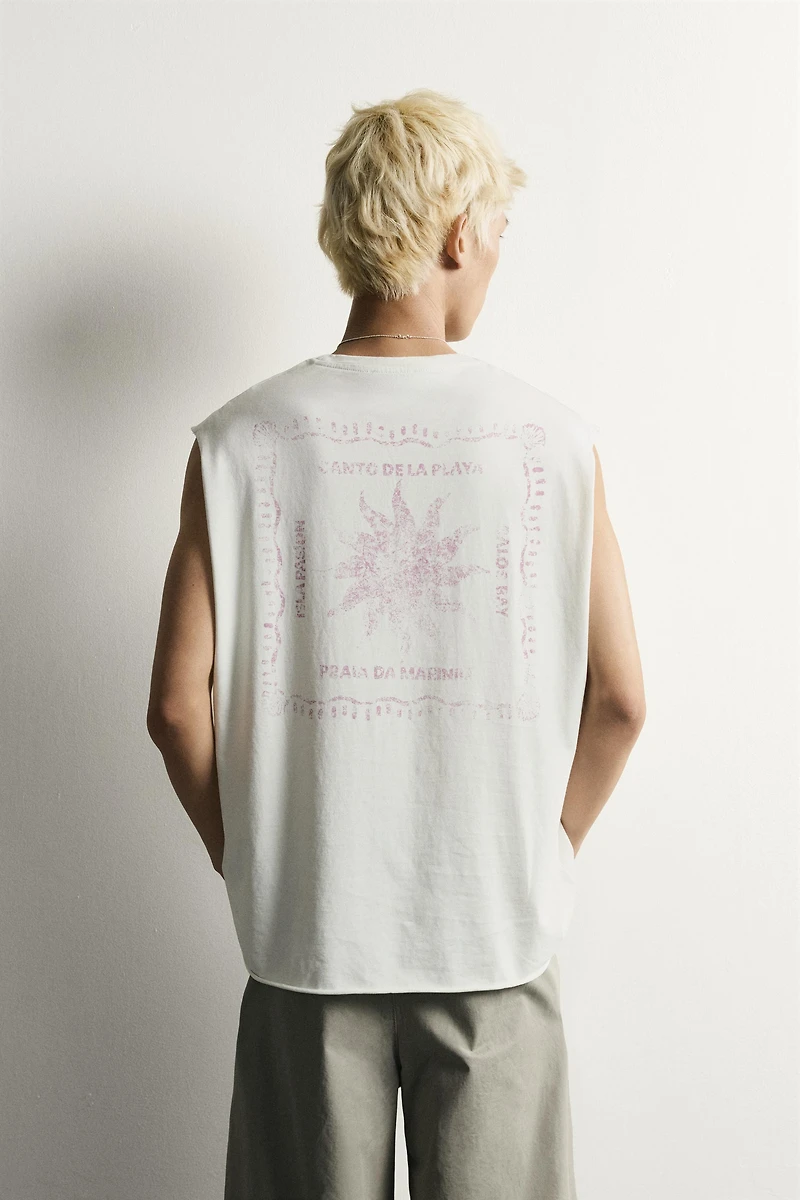 WASHED PRINT TANK TOP