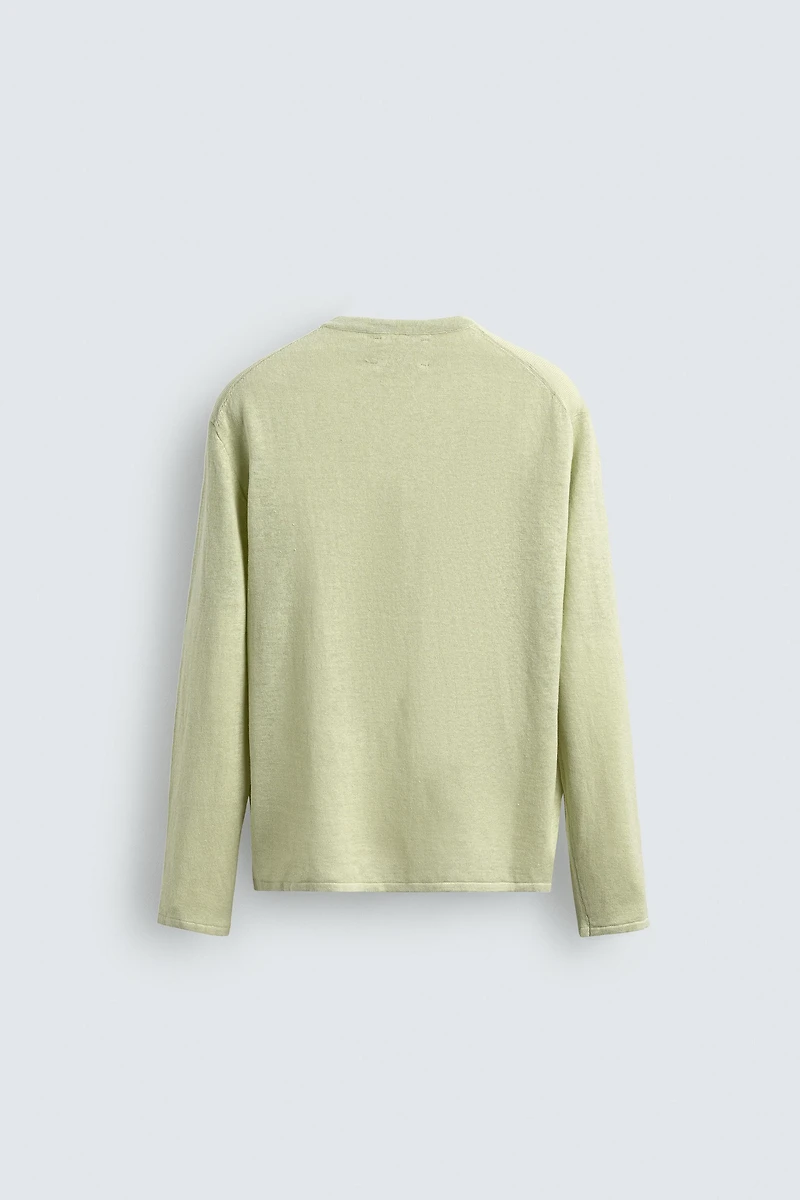 100% HEMP HENLEY JUMPER