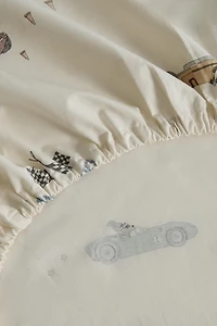 CHILDREN'S RACING DOG FITTED SHEET