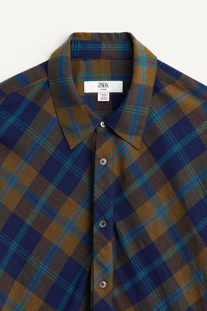 LIMITED EDITION FLOWY PLAID SHIRT