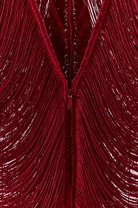 SHORT LACE FRINGE DRESS