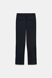 STRAIGHT LEG PANTS WITH BELT LOOPS