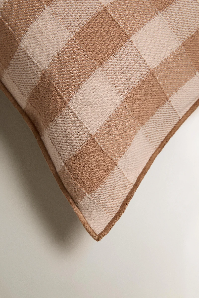 GINGHAM THROW PILLOW COVER