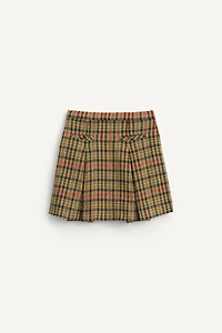 HOUNDSTOOTH WOOL BLEND SKIRT LIMITED EDITION