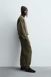 SWEAT COL ROND DÉLAVÉ