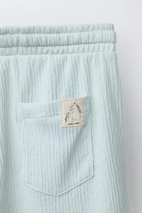 ENSEMBLE T-SHIRT POLO ET SHORT TEXTURÉ