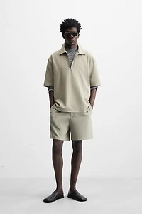 TECHNICAL ZIP POLO SHIRT