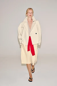 ZW COLLECTION SHORT TRENCH COAT
