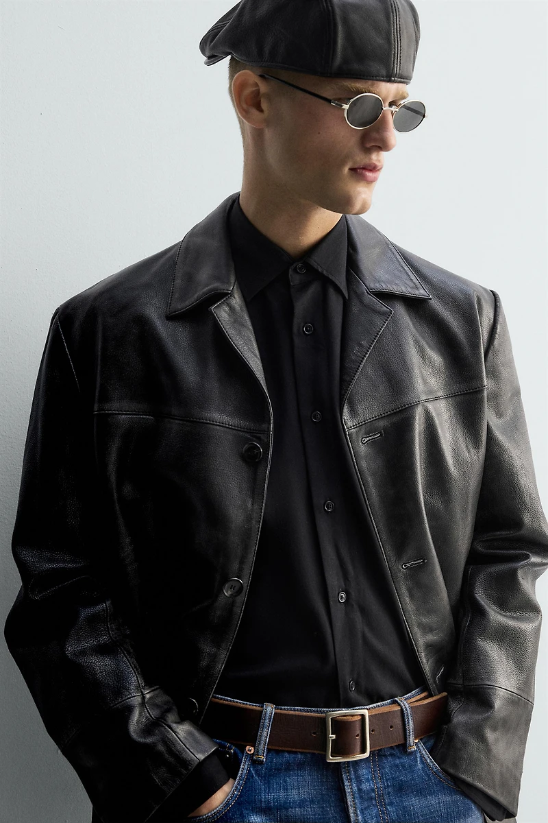 LIMITED EDITION VINTAGE EFFECT LEATHER JACKET