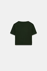 SHORT SLEEVE CROPPED TOP