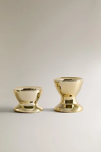 CHRISTMAS SHINY PORCELAIN TEALIGHT HOLDER