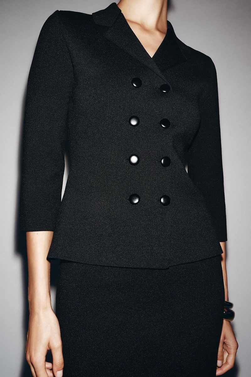 GILET CROISÉ EN MAILLE