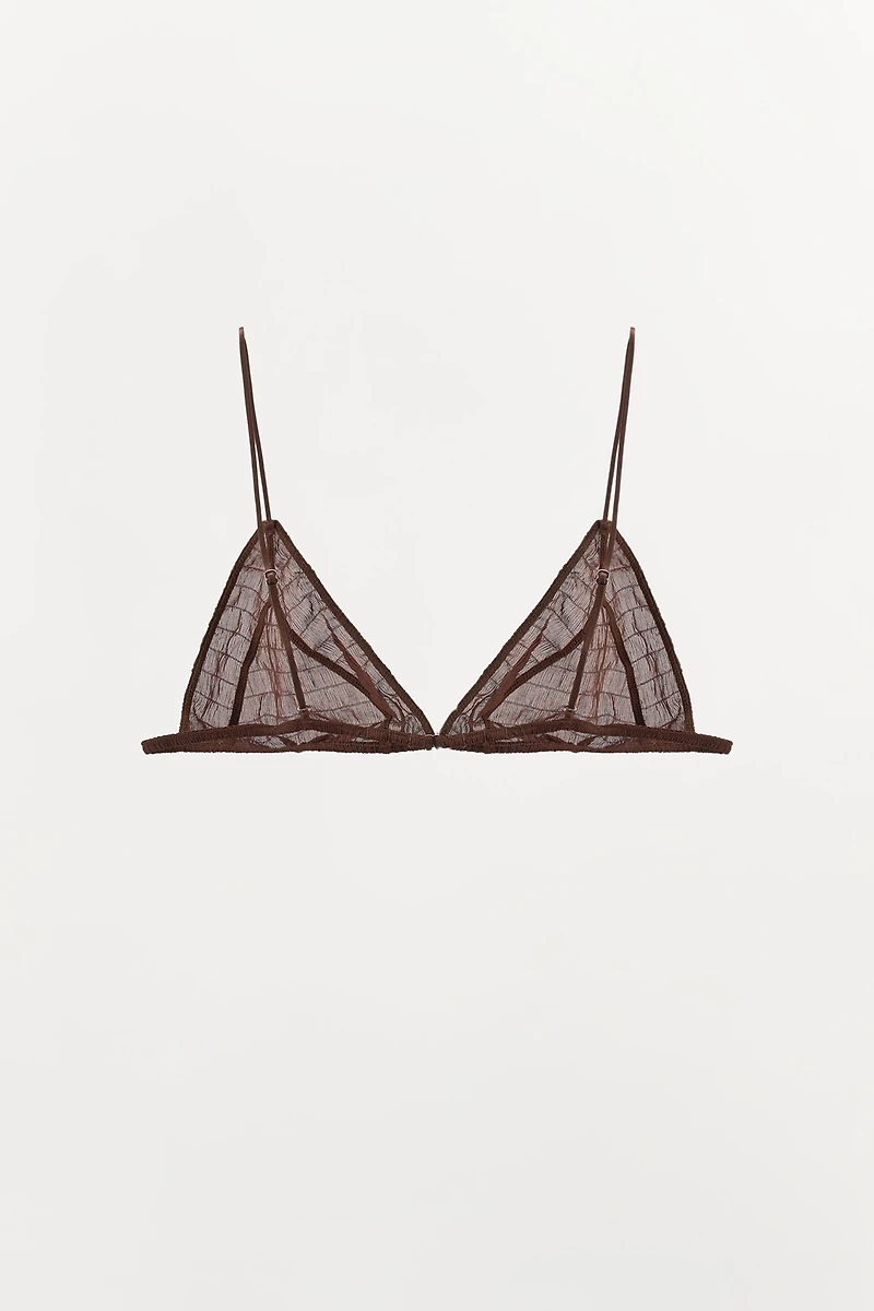LIMITED EDITION STRUCTURED SILK BRALETTE