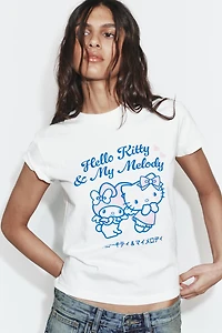 HELLO KITTY AND MY MELODY © SANRIO T-SHIRT